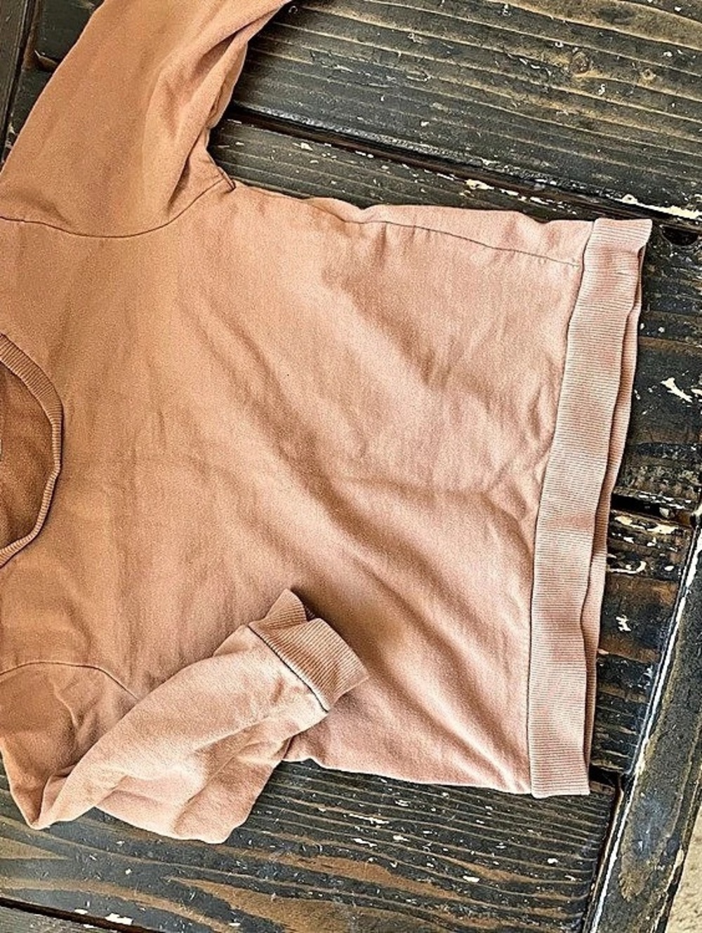 H&M Basic Organic Cotton Sweatshirt Brown